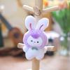 Adorable Plush Bunny Keychain Cute Rabbit Bag Charm Soft Stuffed Animal Doll