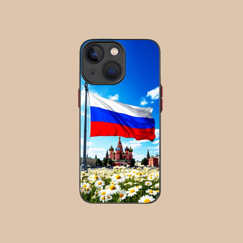 Russia Flag Silicone Mobile Phone Case for iPhone 17 16 15 14 13 12 11 X XR XS Air Pro Max Plus Mini Colorful Cover