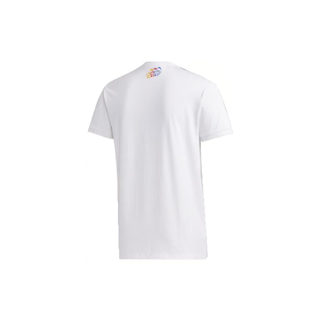 Adidas Neo T Shirts Men's White Crew Neck Moderate Straight Fit GK1542