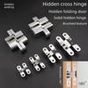 Thickened Stainless Steel Concealed Cross Hinge for European Folding Doors