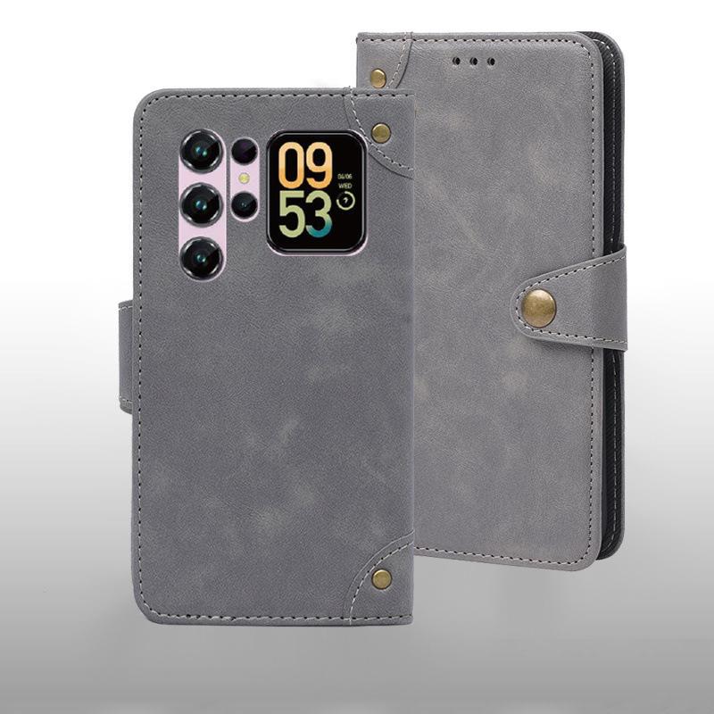 Applicable to Oukitel C11 Business Leather Case Oukitel C11 Mobile Phone Case Flip Holder Wallet
