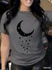 Summer women's printed short-sleeved t-shirt featuring a comfortable and casual sporty style suitable spring and summer seasons.