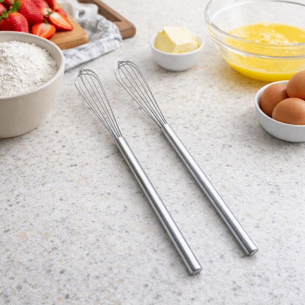 Handheld Stainless Steel Wire Whisk Manual Operation Egg Mixer Practical Egg Beater Mixing Tools