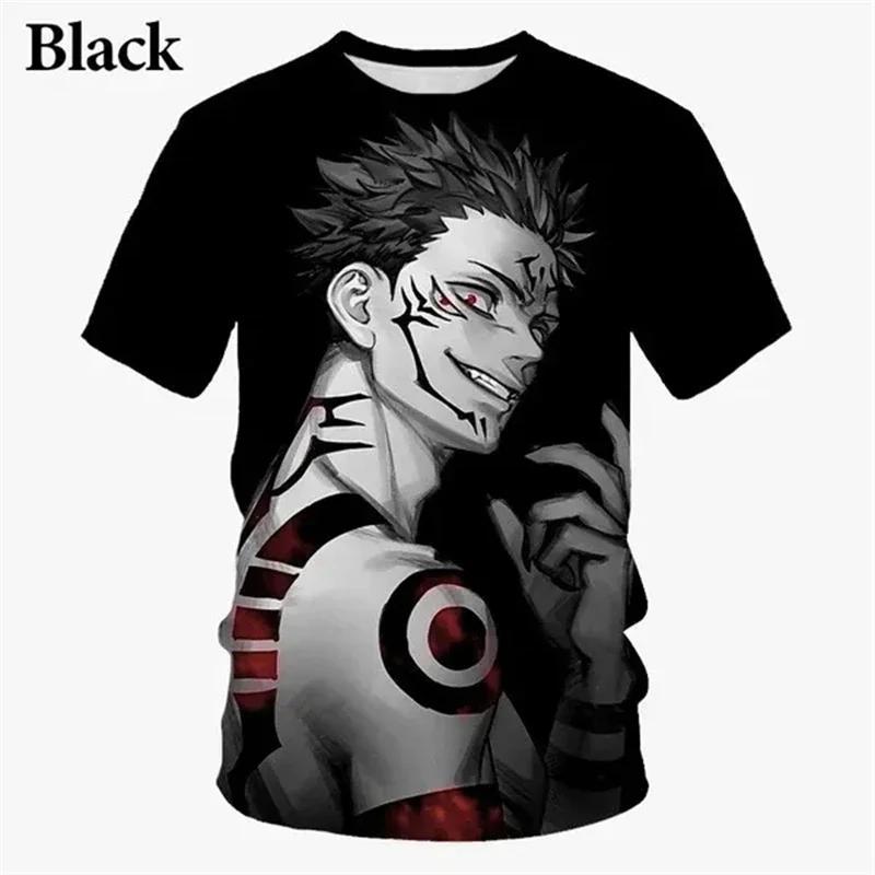 Summer Men Chilren T Shirt Japanese Anime Jujutsu Kaisen 3D Printed T Shirts Casual Fashion Streetwear Tees Tshirt Kids Boys Top