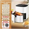 Фритюрницы без масла Электрическая фритюрница с горячим воздухом и сенсорным экраном для просмотра фритюрницы Домашняя фритюрница Аэрофритюрницы машина EU 220V