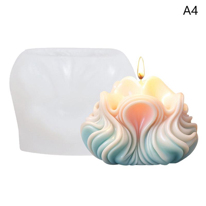 3D форма для свечей в форме морской ракушки, силиконовые формы, симпатичные украшения, форма для мыла, инструмент для изготовления украшений, форма для выпечки пудинга и конфет