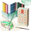 Arrtx Colored Pencil Set with Nylon Brushes Premium Watercolor Pencils for and Coloring 72-Color Water-Soluble - Drawing, Sketching,