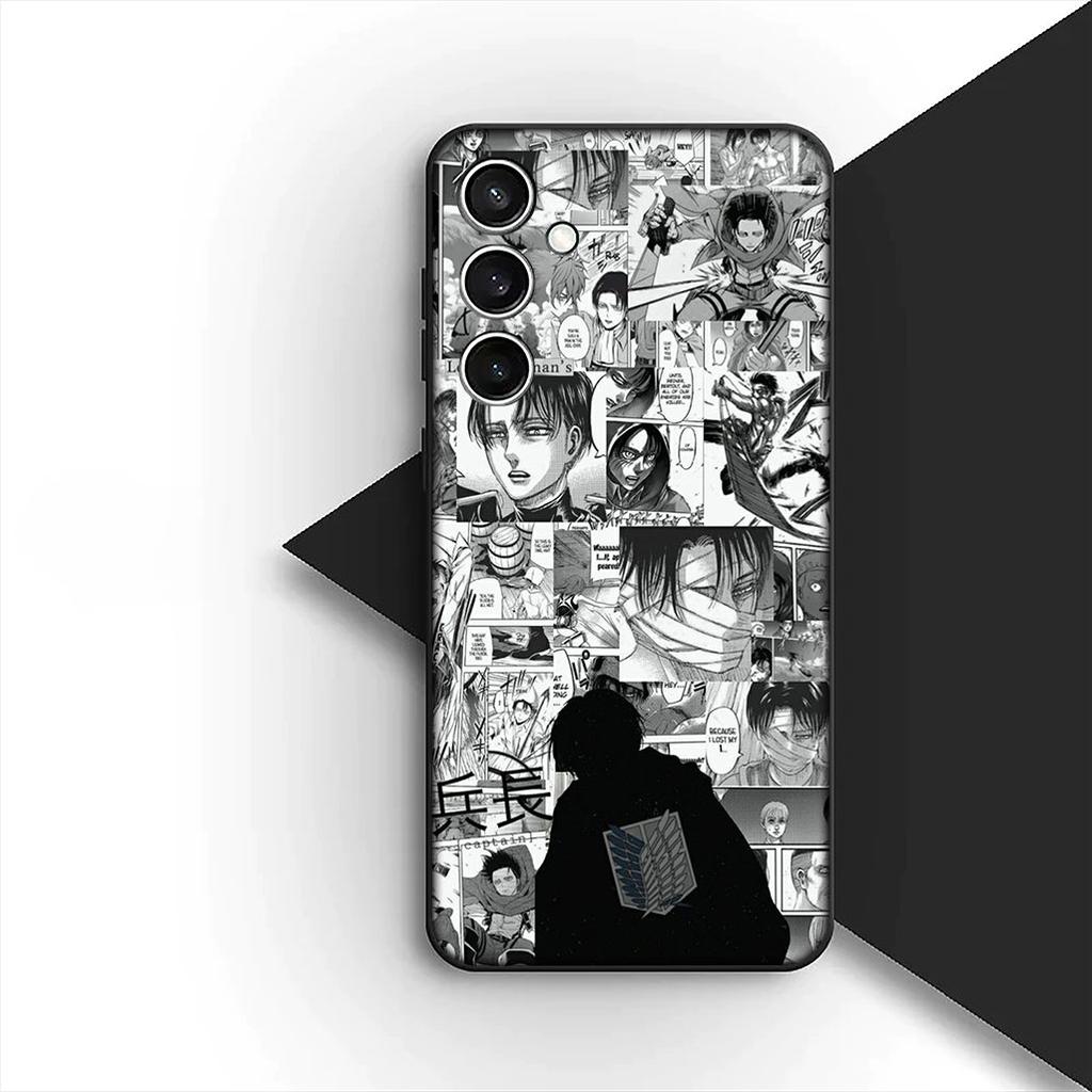Чехол для телефона Attack On Titan с Эреном Йегером и Леви для Apple iPhone 17 16 14 15 Plus Pro Max 16E ProMax + 15Plus 15+ 16+ Чехол