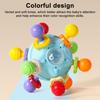 Детская игрушка для прорезывания зубов Мягкий силиконовый качающийся прорезыватель Зубной прорезыватель Форма зубного шарика Не содержит БФА Игрушка для жевания для младенцев для координации рук и глаз