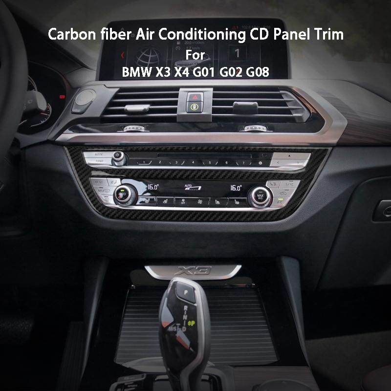 Наклейки на отделку панели кондиционера из углеродного волокна для BMW X3 X4 G01 G02 G08 2018-2022, модификация интерьера автомобиля