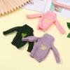 Toys Handmade Doll Accessories Dressing Clothes Mini Knitted Sweater Fur Coat Tops Casual Dress
