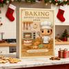 Christmas Baking Advent Calendar 24-Day Countdown Seasonal Anticipation Calendar Home Decor Car Accessory