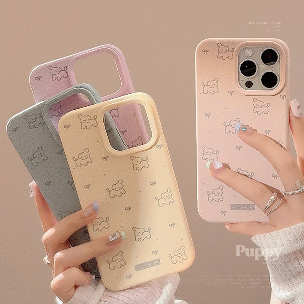 Full-printed Puppy Iphone16 Apple 17 Phone Case 14 Cute Ins Style 13 Applicable 15pro Max Soft