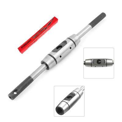Регулируемая рукоятка воротка Метрический M1-M8 Держатель метчика Развертка Ручной инструмент для нарезания резьбы Гаечный ключ для механика Инструмент для ремонта
