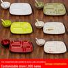Thickened Melamine Partitioned Meal Plate Set
