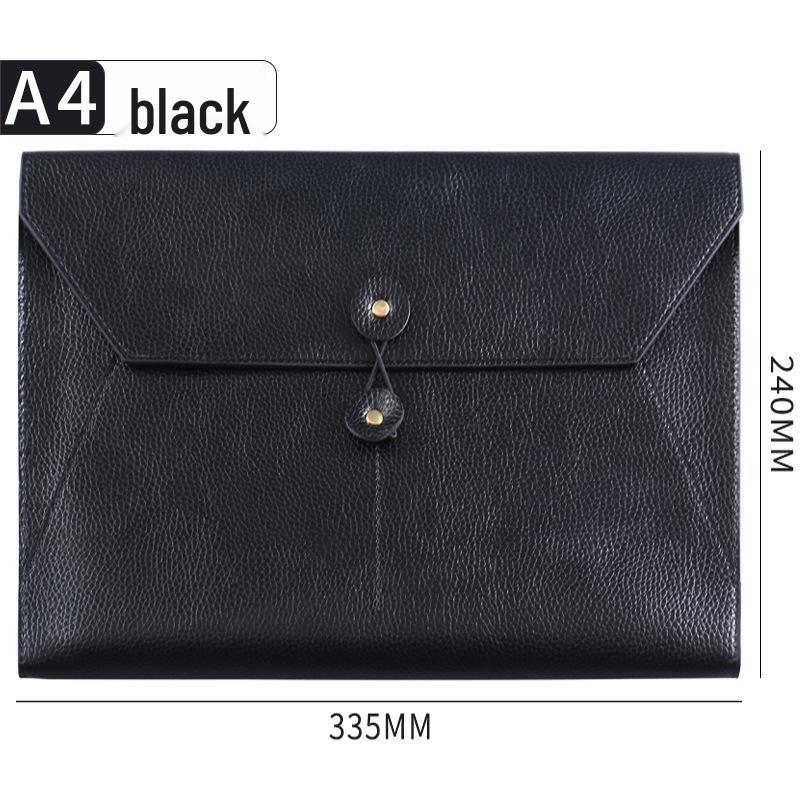 Double-Layer Magnetic Buckle Briefcase - Large Capacity, Multifunctional Office File Bag