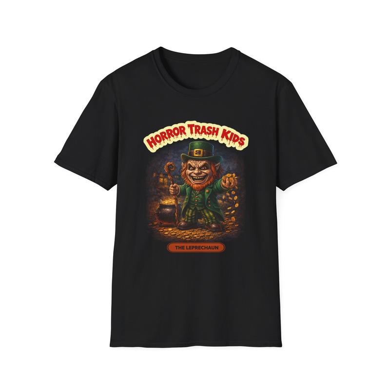 Horror Trash Leprechaun Unisex T-Shirt | Creepy St. Patrick's Design