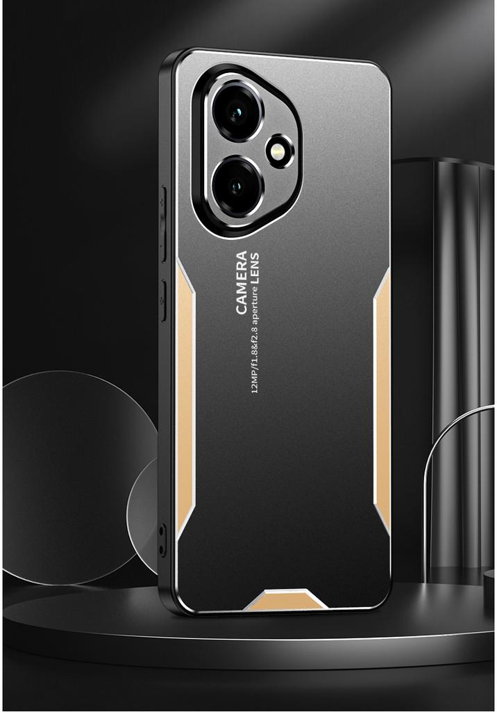 Для Honor 400 Чехол Металлический Алюминиевый Защита Линзы Предотвращение Запотевания Отпечатки Пальцев Металл+ТПУ Чехол
