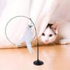 Vogue Steel Wire Pet Supplies Automatic Cat Toy Cats Toys Cat Accesorios Feather Wand Funny Detachable Suction Cup Replacements Interactive Durable