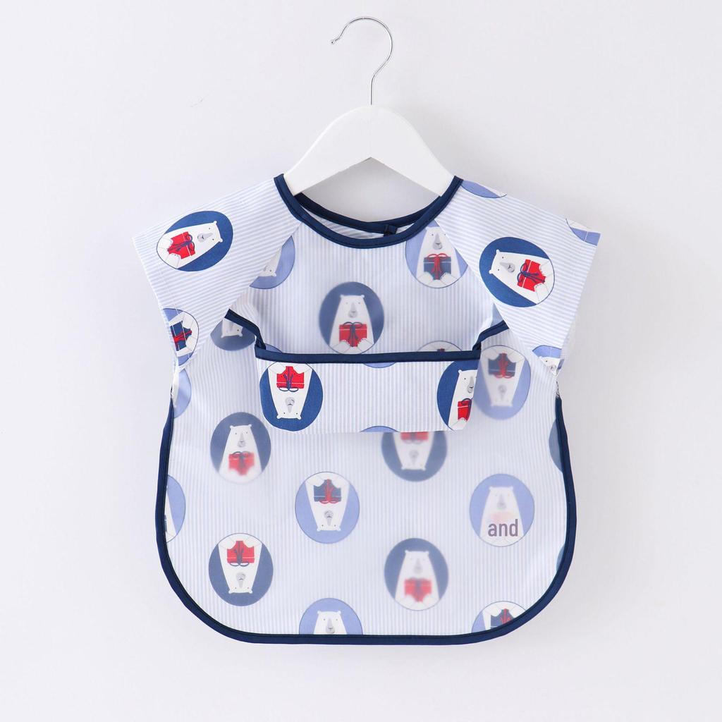 Водонепроницаемый детский нагрудник с карманом - безрукавный, легкий комбинезон для мальчиков и девочек