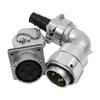 WEIPU Waterproof Right Angle Aviation Connector 4 6 10 11 12 13 19 Pin Industrial Metal Male Plug Female Socket Jack WY32 TV Z