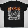 DEF LEPPARD ЗВЕЗДНЫЕ НИМБЫ АЛМАЗЫ Хлопок Черный Все Размеры Унисекс Рубашка C242 Унисекс Футболка