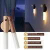 2024Warm Intelligent Induction Wall Lamp Wireless Wooden Stick Night Light Corridor Cabinet Wardrobe Light Decorative Home Light