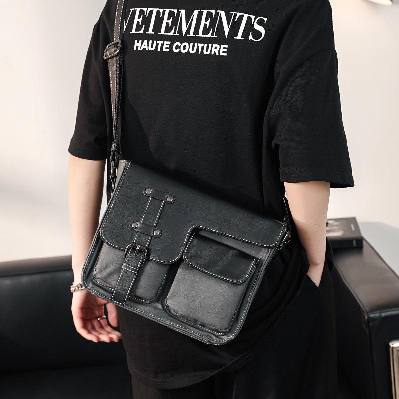 TS JYL laptop bag,Vintage Messenger Bag Korean Men Casual Shoulder Bag