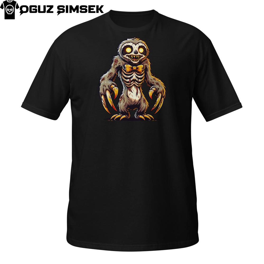 Creepy Monster T-Shirt | Yellow-Eyed Creature with Claws | Horror Tee