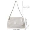 PU Leather Handbags Square Underarm Bags All-match Chain Single Shoulder Bag  Outdoor