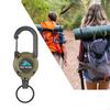 Выдвижной брелок для бейджа, зажим, практичная телескопическая веревка, карабин, брелки, катушка