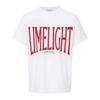 Футболка LIMELIGHT APPAREL с большим логотипом (Белый/Красный)