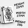 Grim Reaper Poker King Skull Stainless Steel Mens Rings Gothic Punk for Male Boyfriend Biker Jewelry Creativity Gift Wholesale 3