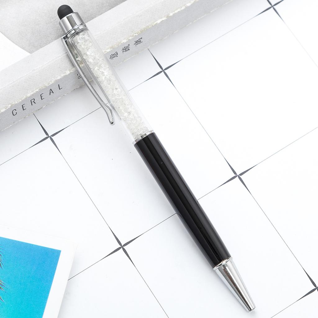 1 шт., хрустальная шариковая ручка, стилус, сенсорная ручка, канцелярские принадлежности для письма, офисные школьные принадлежности, вращающиеся металлические ручки для медсестер