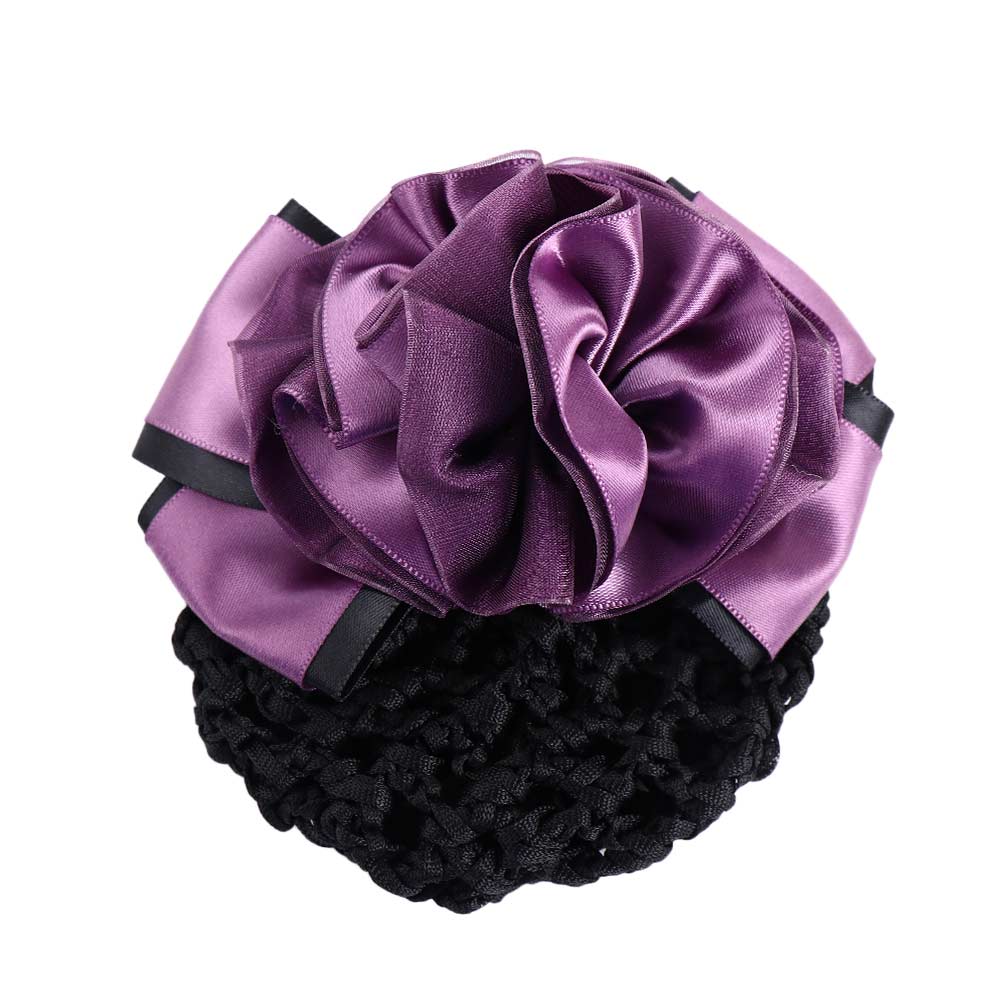 Hair Accessories Sweet Hotel For Girls Hair Clip Female Hairgrips Cover Net Floral Spring Clip Ponytail Clip Korean Bun Snood