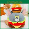 Tom Jerry And Giant Burger Plush Toy Creative Round Ball Kids Children Doll Gift