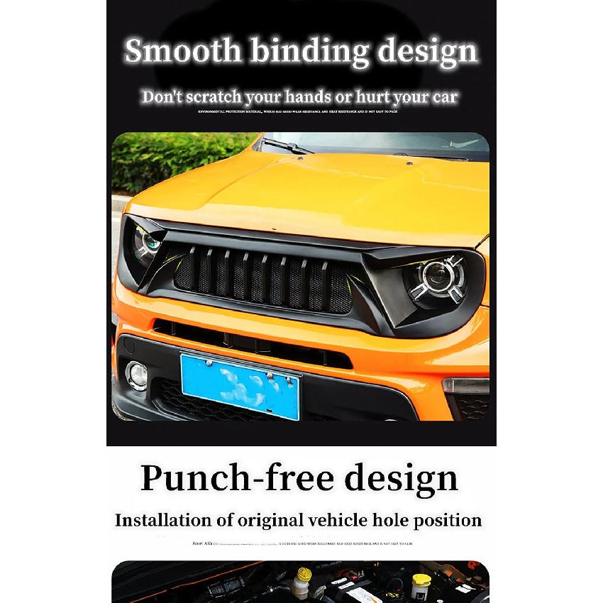Для 2016 17 18 19 20 21 22 23 Jeep Renegade Гоночные решетки матовая карбоновая решетка воздухозаборник стайлинг экстерьера аксессуары для тюнинга деталь