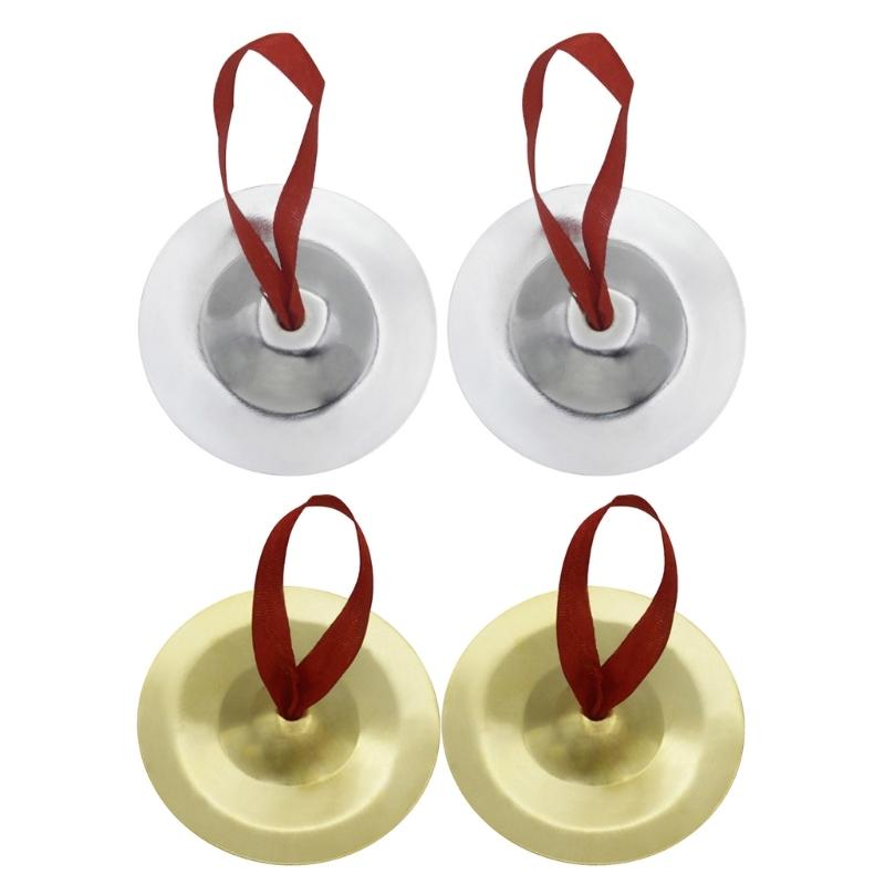 1 Pair Mini Small Kid Children Metal Hand Cymbals Gongs Band Rhythm Musical Percussion Instrument Children Handmade Toy