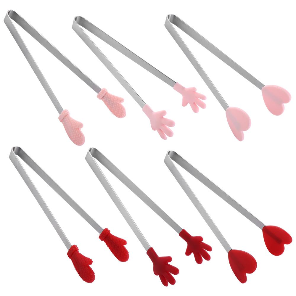 Heat-Resistant Kitchen Tool Bread Salad Barbecue BBQ Tong Food Clip Cooking Utensils Ice Cube Clamp