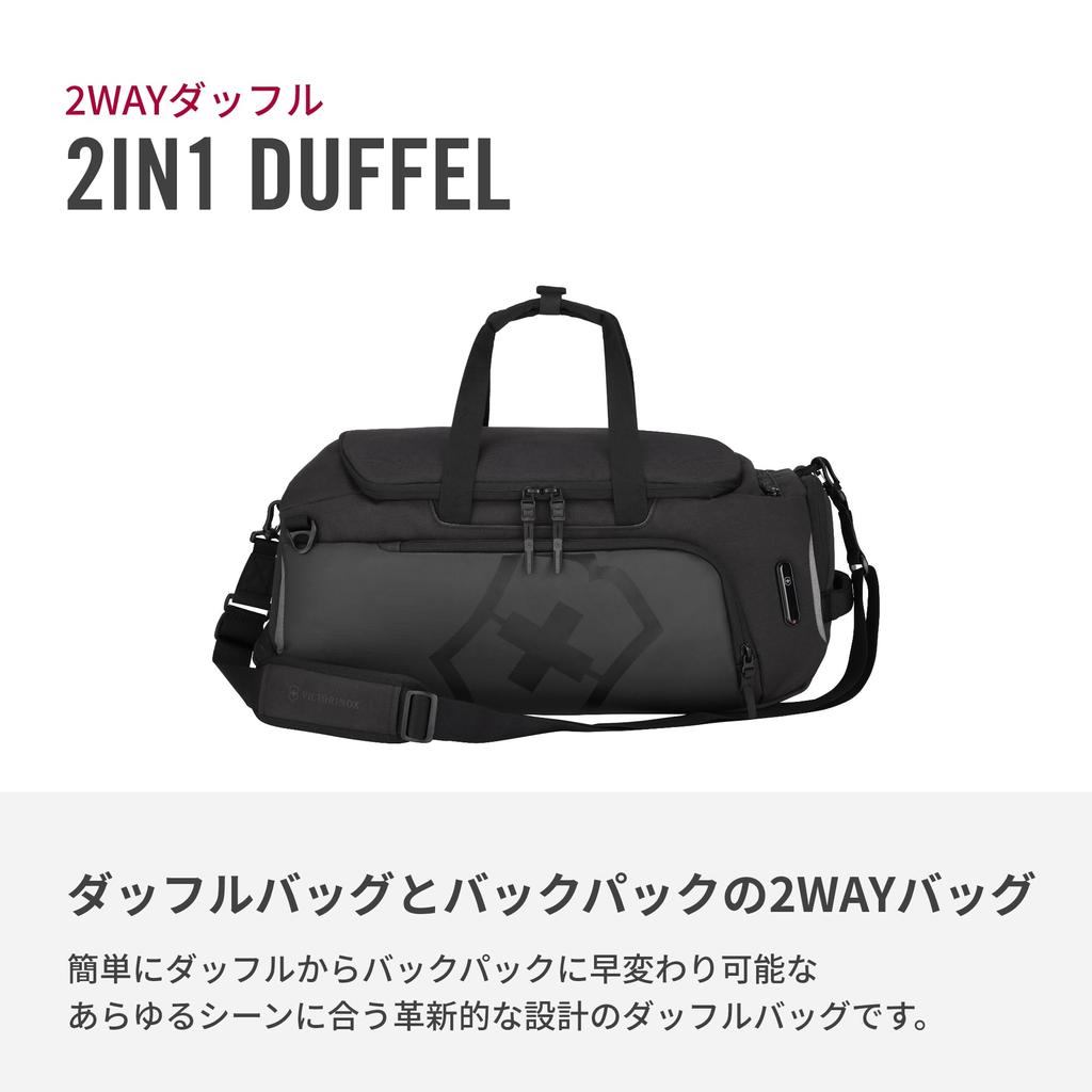 Victorinox Туристическая дорожная сумка 2WAY Duffle Business Business Trip Multifunctional Black 612124 2.0 Mens []