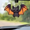 Хэллоуин Шарм для зеркала заднего вида автомобиля Мультяшная Летучая мышь/Кошка/Привидение/Ведьма Акриловая подвеска 2D Плоские Автомобильные аксессуары для интерьера для Рюкзака Кошки Телефона