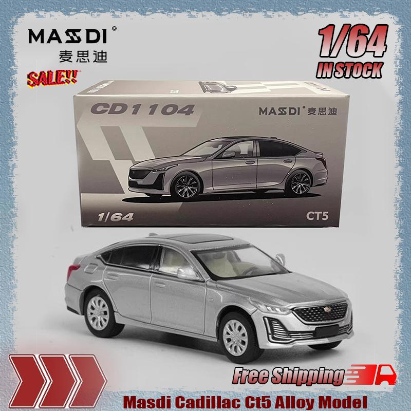 In Stock Masdi 1/64 Cadillac Ct5 Simulation Alloy Miniature Die Casting Integrated Car Model Customization Toy Ornament Gift