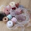 10 Yards Organza Ribbon Satin Solid Color Ribbon Roll DIY Craft Ribbon for Gift Wrapping Wedding Bouquets Wreath
