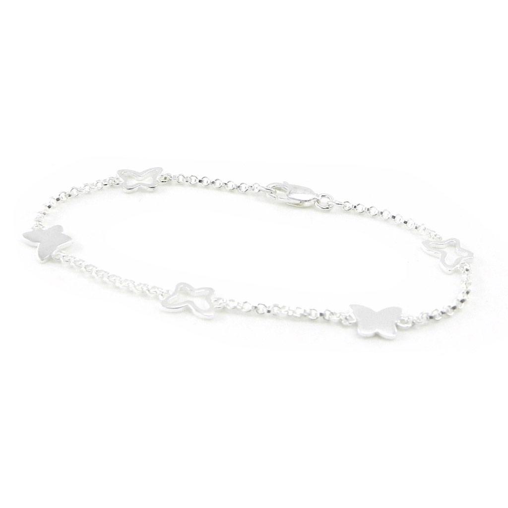 Les Trésors De Lily [G6322] - Серебряный браслет «Круг бабочек» - 8x6 мм