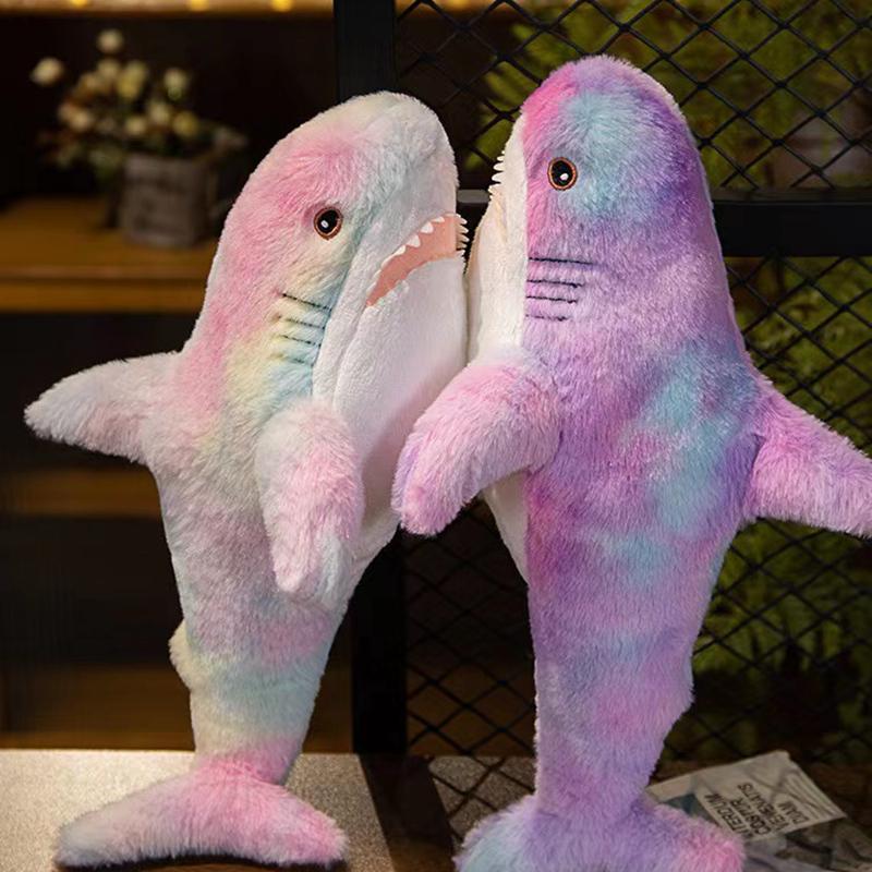 45/60 см милая красочная плюшевая игрушка акула мягкая подушка для чтения в виде животного для подарков на день рождения кукла-подушка