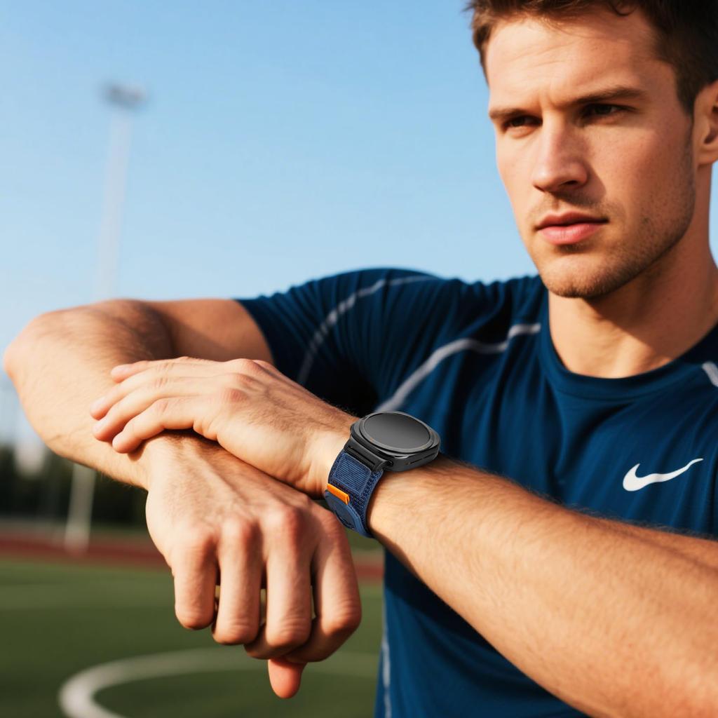 Плетеный ремешок Совместим с Samsung Galaxy Watch Ultra 47мм (Модель 2024/2025) Сменный ремешок, Нейлоновый петлевой ремешок для мужчин