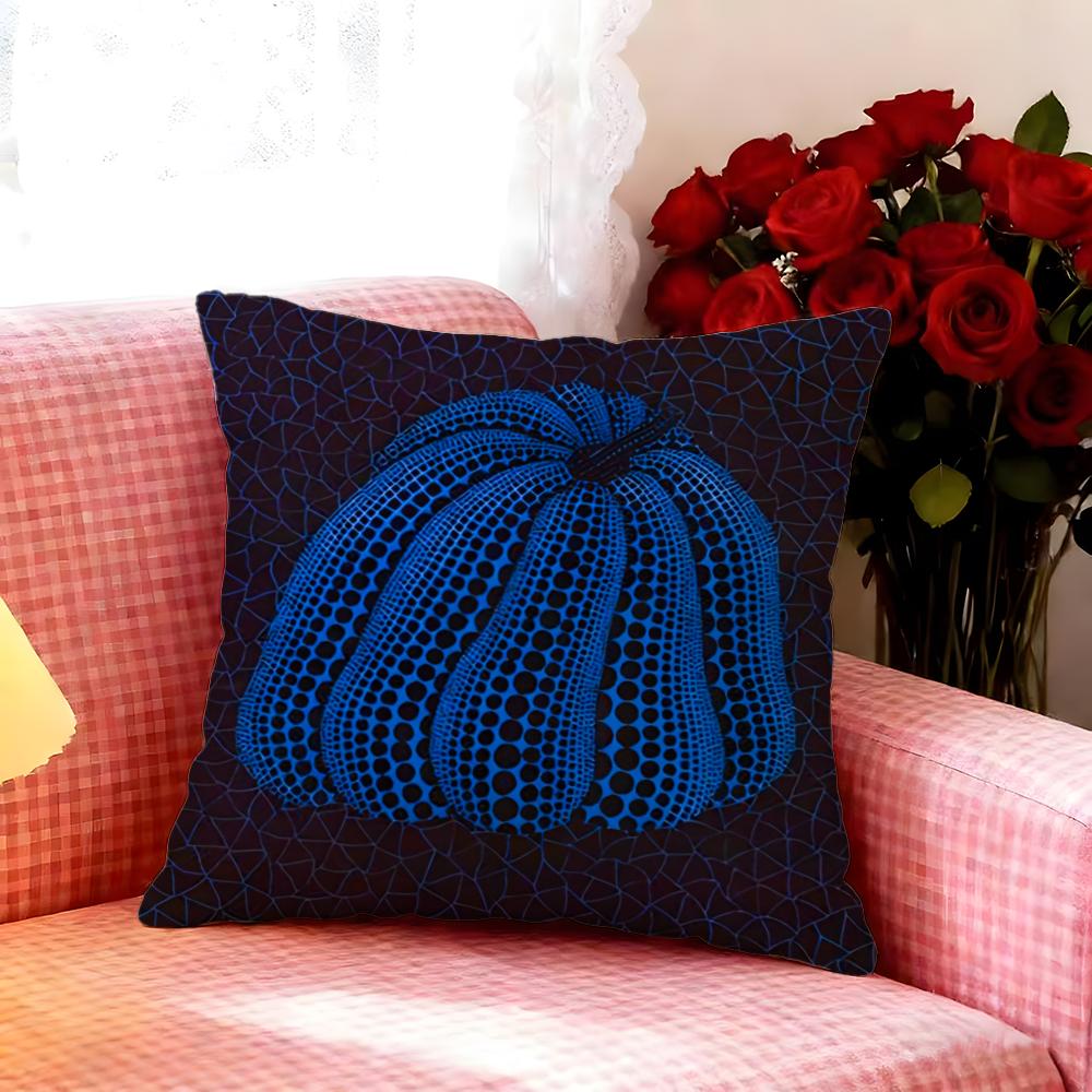 Yayoi Kusama Abstract Art Pumpkin Cushion Cover Premium Soft Pillowcase SkinFriendly MultiPurpose for Home Office Travel