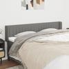 VidaXL Headboard with Ears Dark Grey 203x16x78-88 Cm Fabric3119029