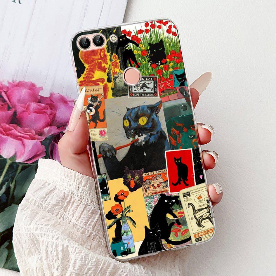 For Huawei P Smart 2018 Case Popular Butterfly Soft Silicone TPU Phone Back Cover For Huawei PSmart FIG-LX1 FIG-LX2 FIG-LX3 Case