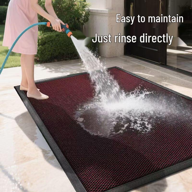 Elastic 2025 Highend Doormat Silk Washable Nonslip Wearresistant Dustremoving Outdoor Mat